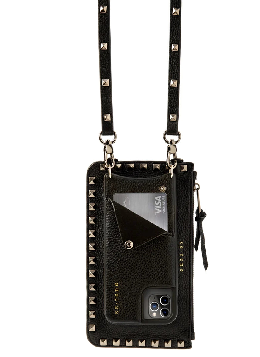 iPhone & Pouch Set Black & Pewter Cosy Chic